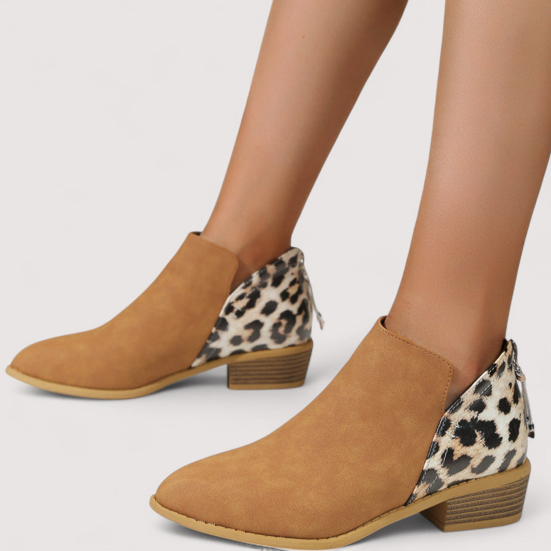 Elizabeth™ | Leopard-Chic Ankle Boots