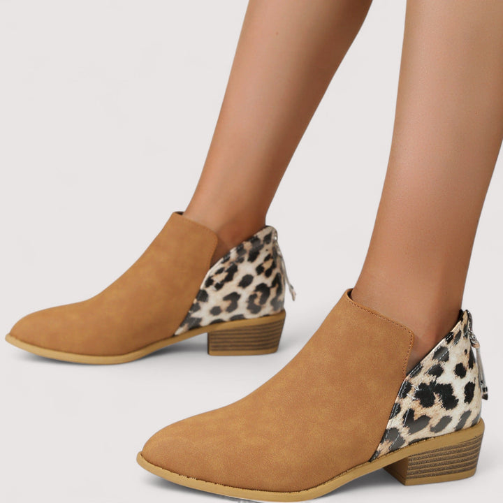 Elizabeth™ | Leopard-Chic Ankle Boots