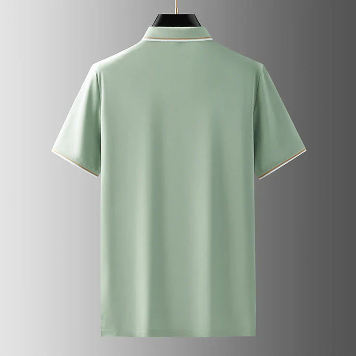 VINCENZO PRESTIGE SILK POLO SHIRT