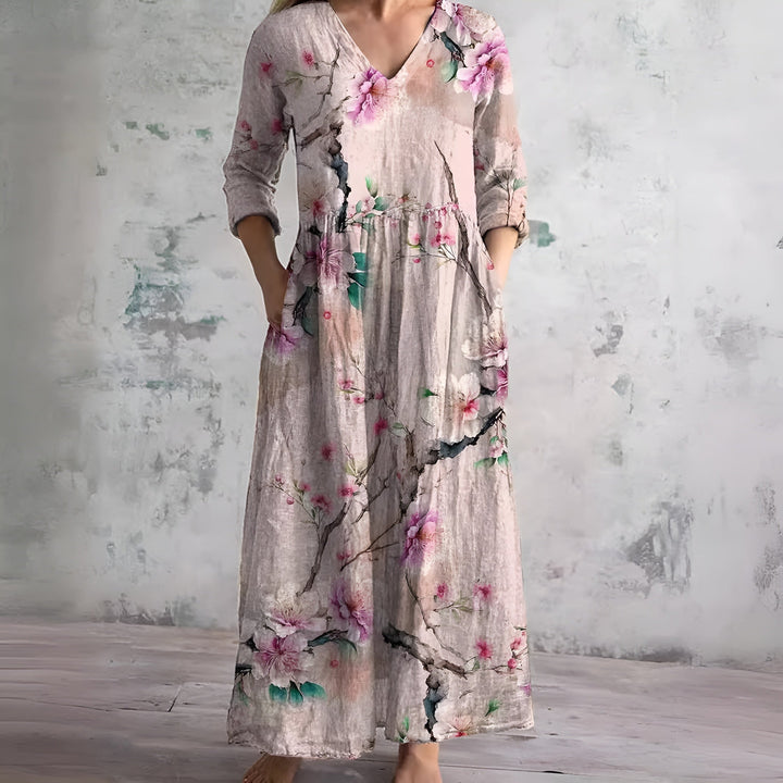 Isabella™ Floral Print Maxi Dress