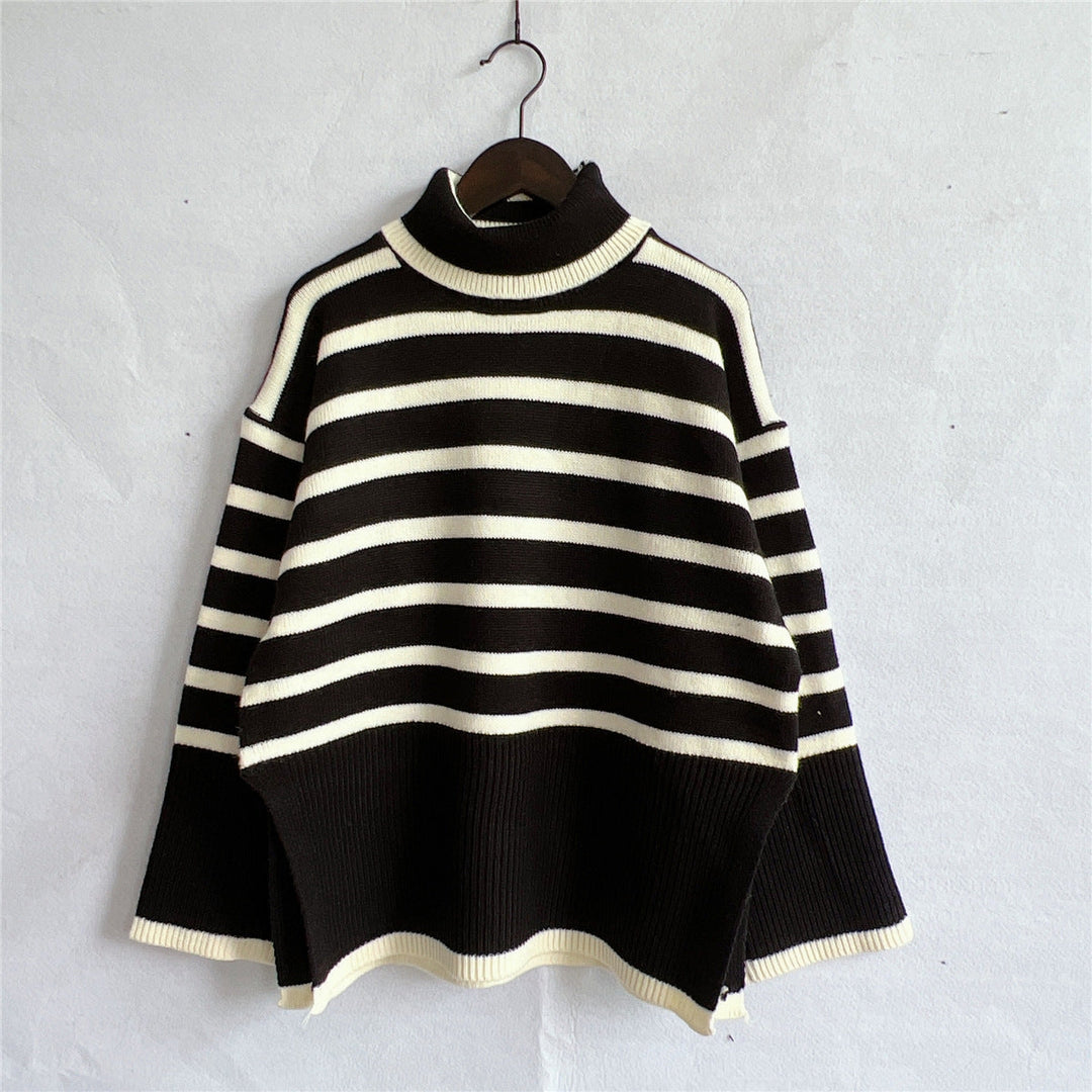 Cara | Striped Knit Sweater for Comfort and Style