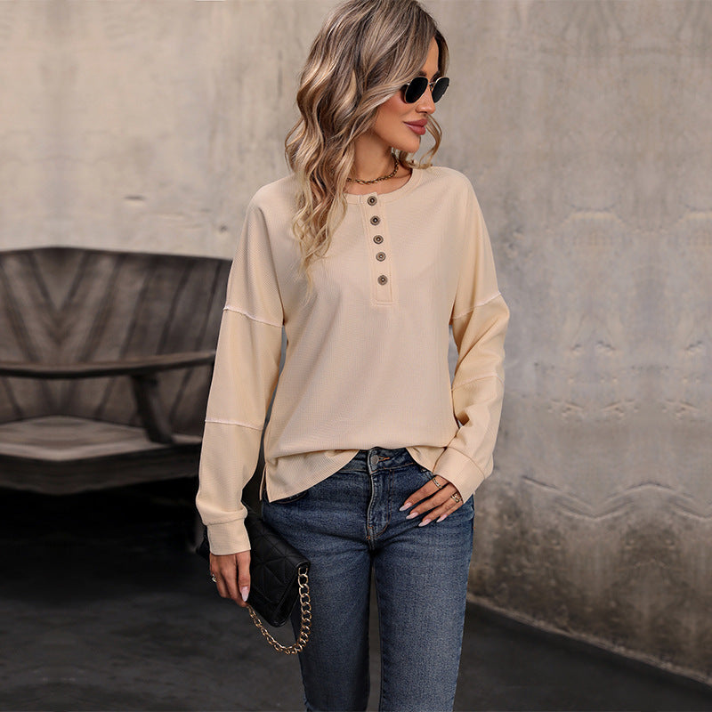 Olivia | Women’s Knit Top – Relaxed Fit – Stylish Long Sleeve Pullover