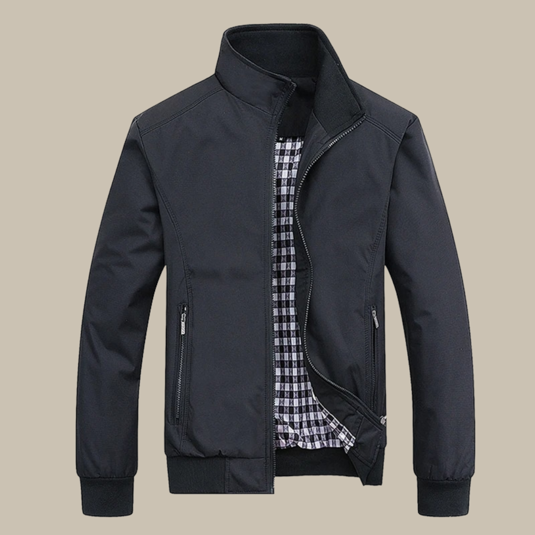 Men's stand collar zip spring jackets