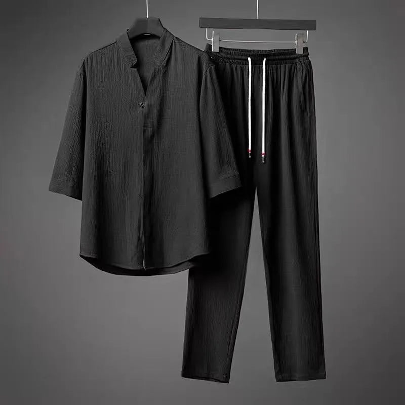 LUCA LINEN TWO-PIECE SET
