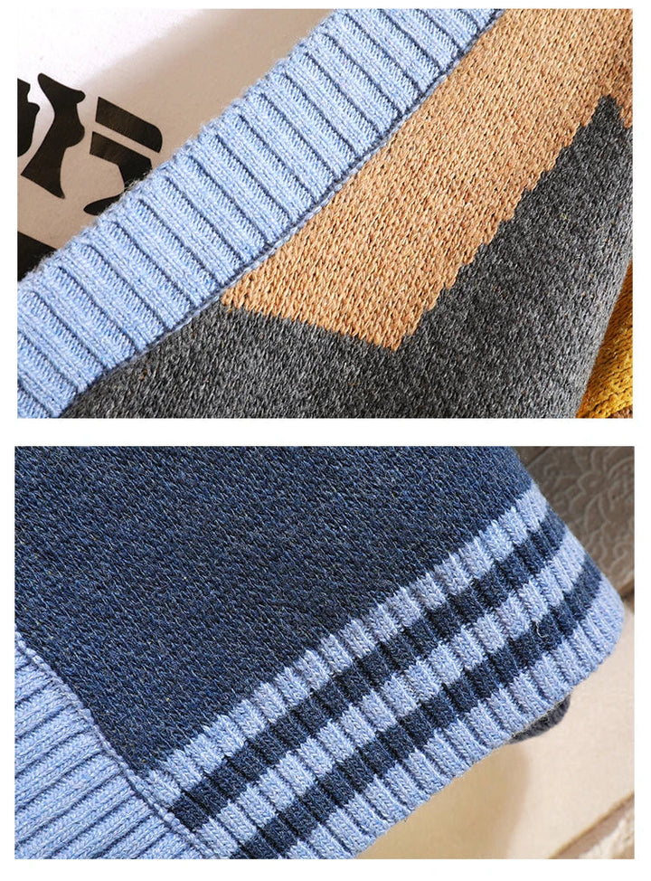 NORDIC PATCHWORK CARDIGAN