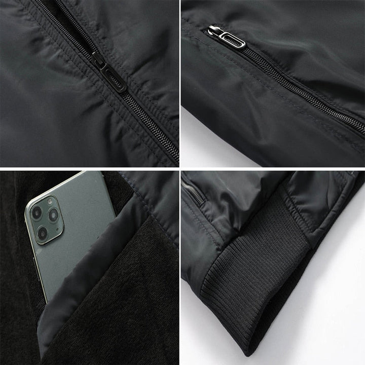 Men's hooded jacket with multiple pockets