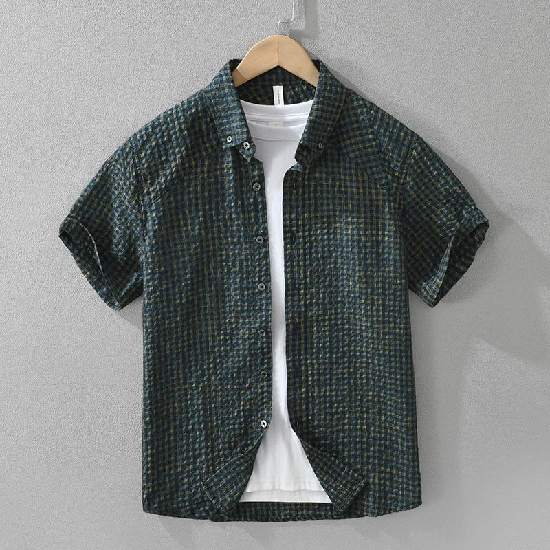 FLETCHER POPLIN PLAID SHIRT