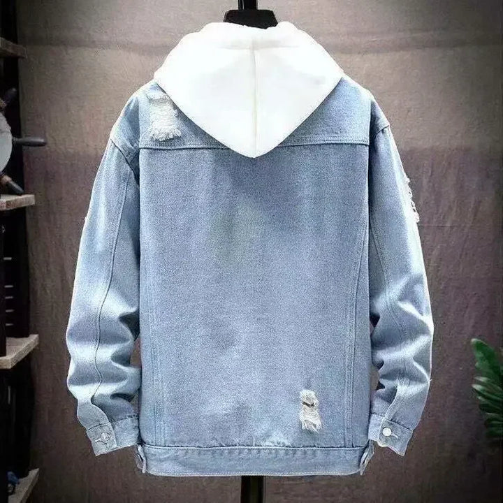SHOREDITCH FRAY-EDGE JEAN JACKET