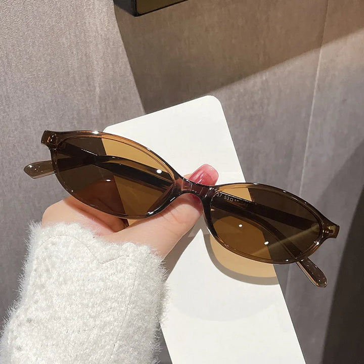 Stylish Oval Frame UV400 Sunglasses for Women