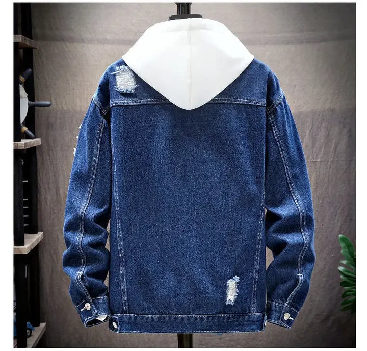 SHOREDITCH FRAY-EDGE JEAN JACKET