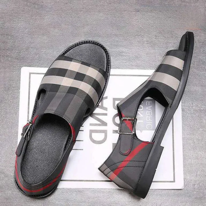 BAYSIDE CHECK SLIDE SANDAL