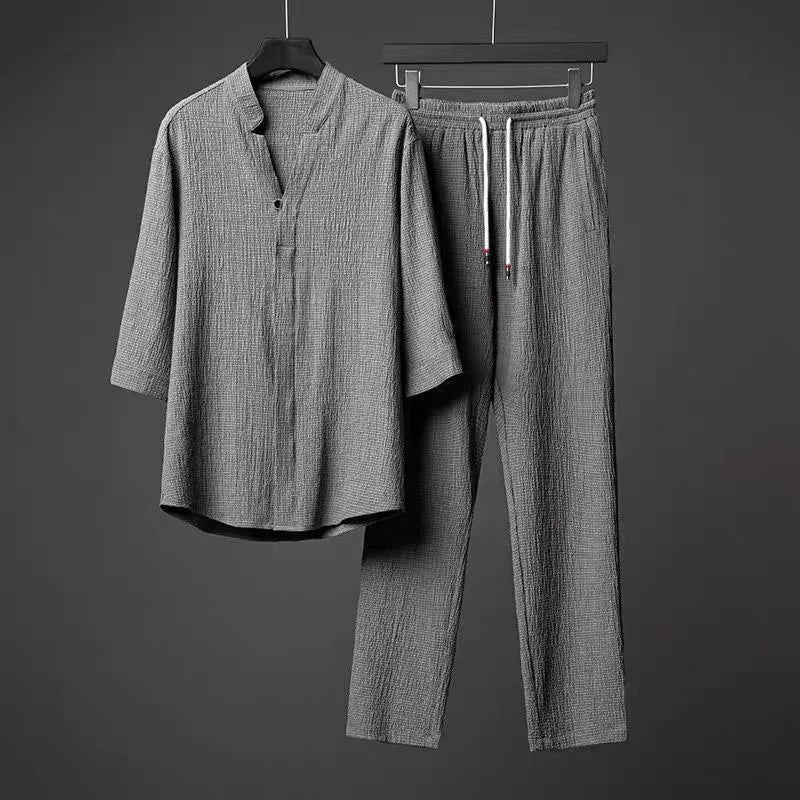 LUCA LINEN TWO-PIECE SET