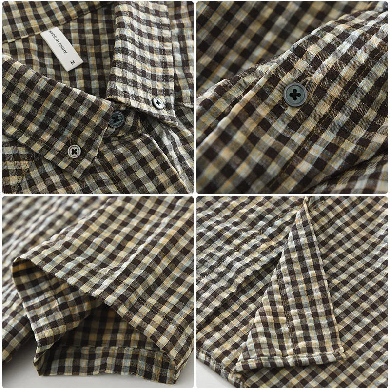 FLETCHER POPLIN PLAID SHIRT