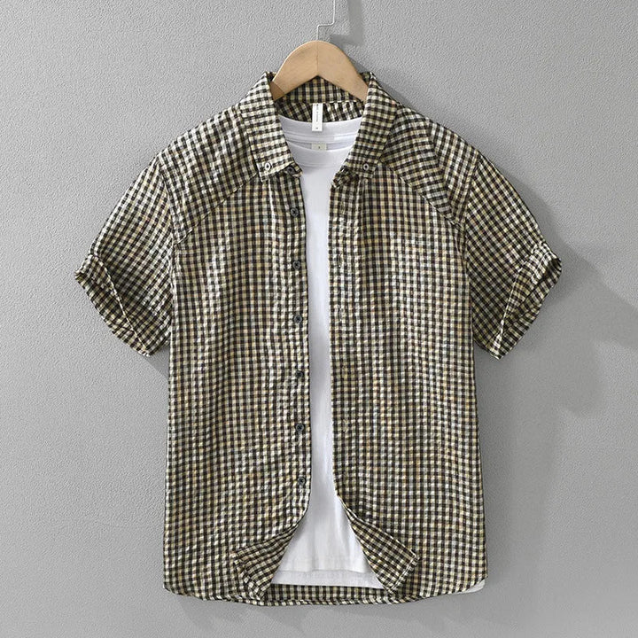 FLETCHER POPLIN PLAID SHIRT
