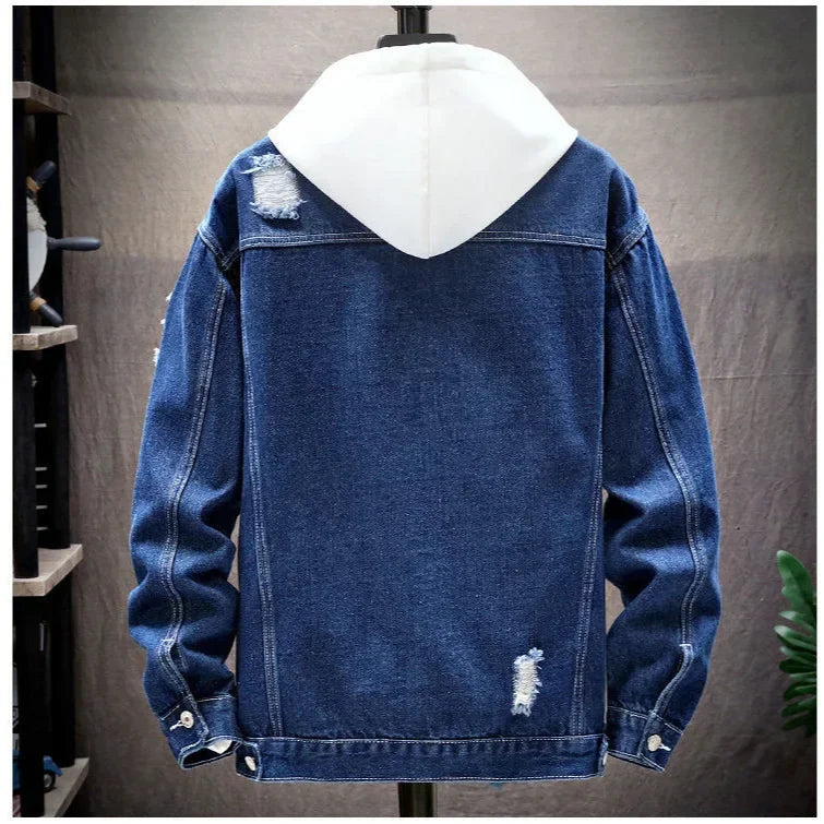 SHOREDITCH FRAY-EDGE JEAN JACKET