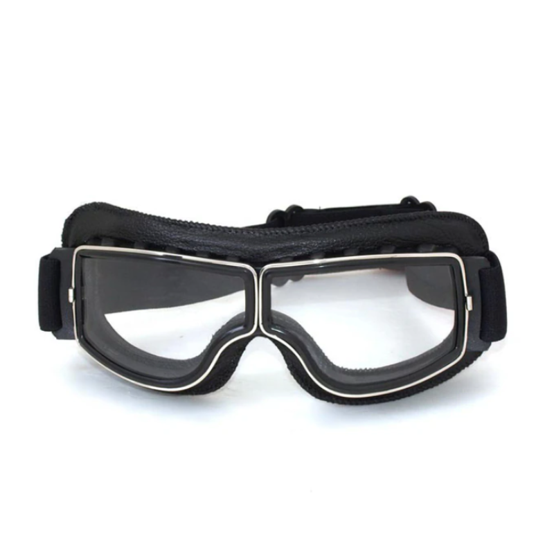 Maverick - Vintage Leather Motorcycle Goggles for Men