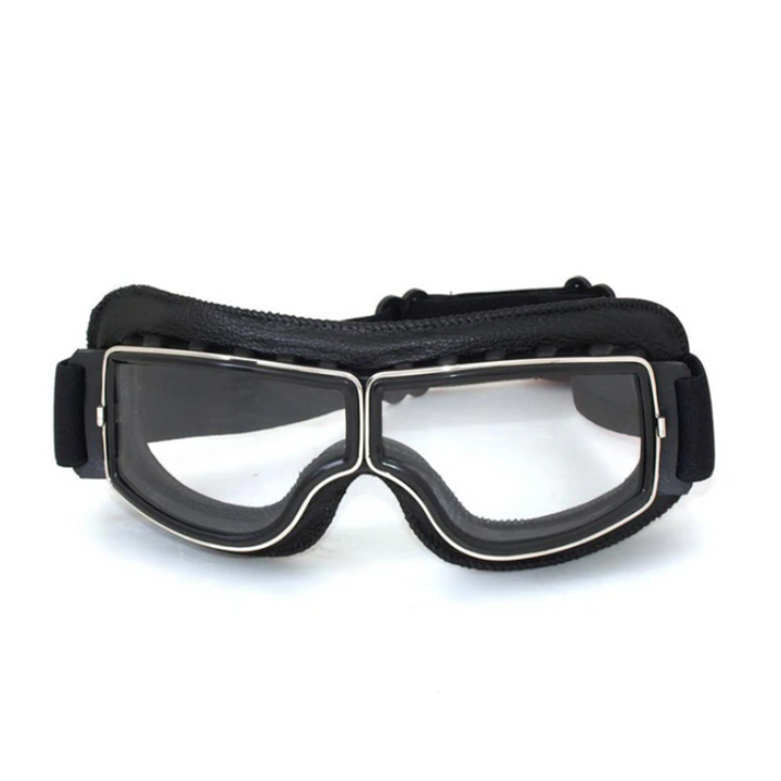 Maverick - Vintage Leather Motorcycle Goggles for Men