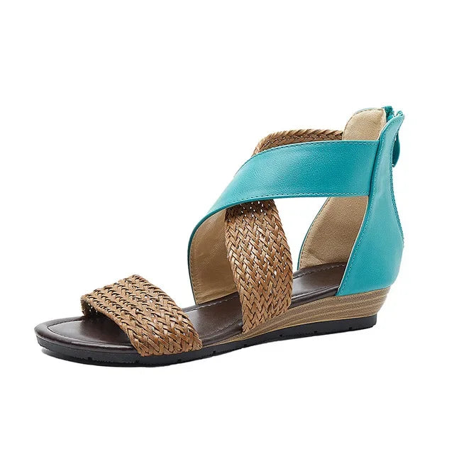 Diana - Woven Leather Sandals