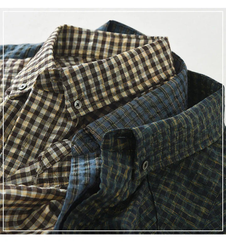 FLETCHER POPLIN PLAID SHIRT