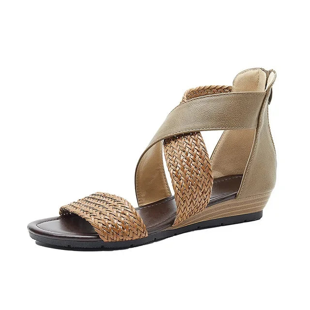Diana - Woven Leather Sandals
