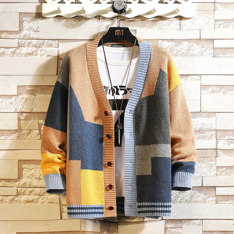 NORDIC PATCHWORK CARDIGAN