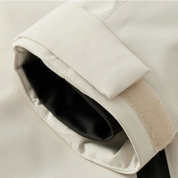Women's Waterproof Jacket – Windproof Outdoor Coat – Detachable Hood – Zipper Pockets