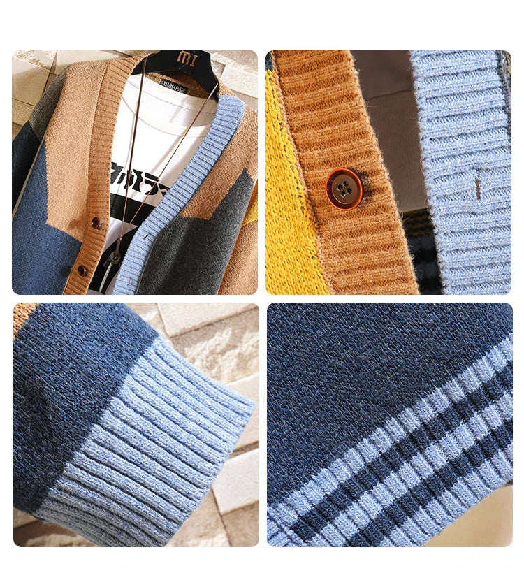 NORDIC PATCHWORK CARDIGAN