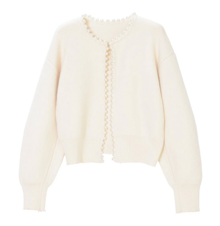 Stacy | Elegant Pearl Cardigan