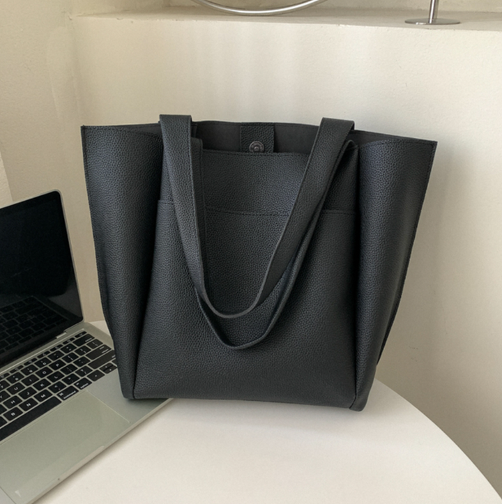 Women's Leather Shoulder Tote  Bag - Luxe Ethical Spacious Versatile