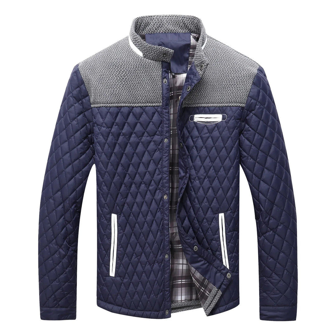 Men's lined quilted windbreaker jacket