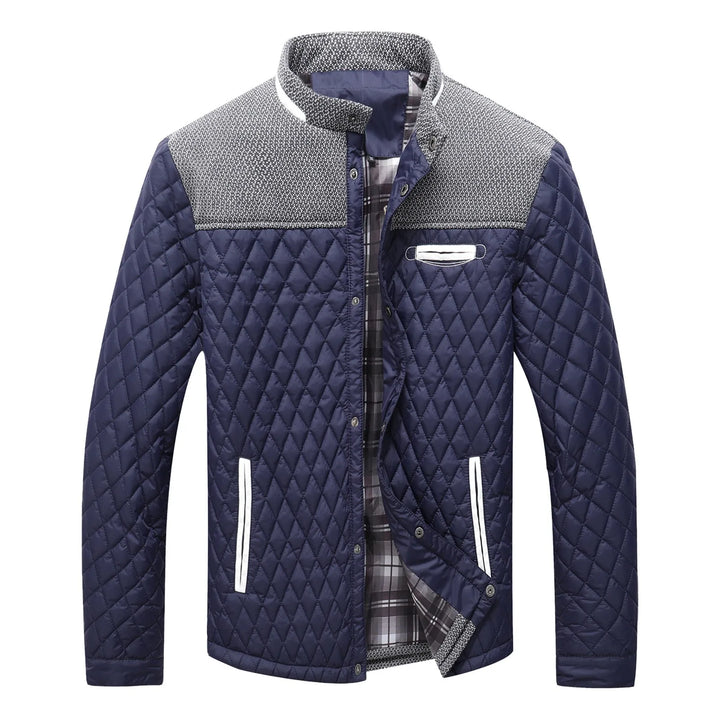 Men's lined quilted windbreaker jacket