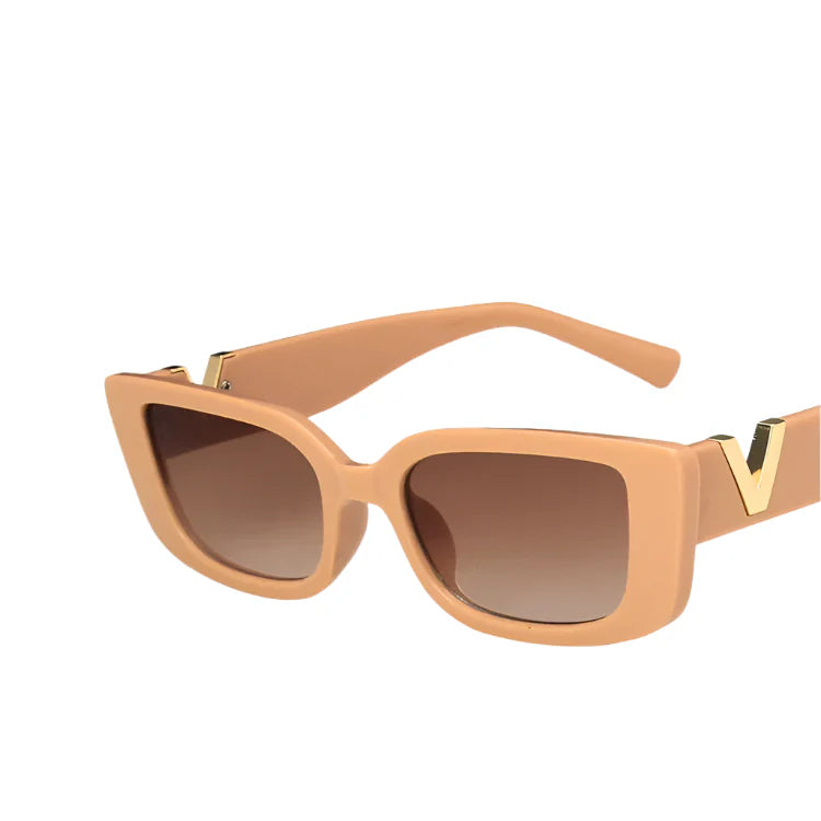 Retro Rectangle UV400 Sunglasses for Women
