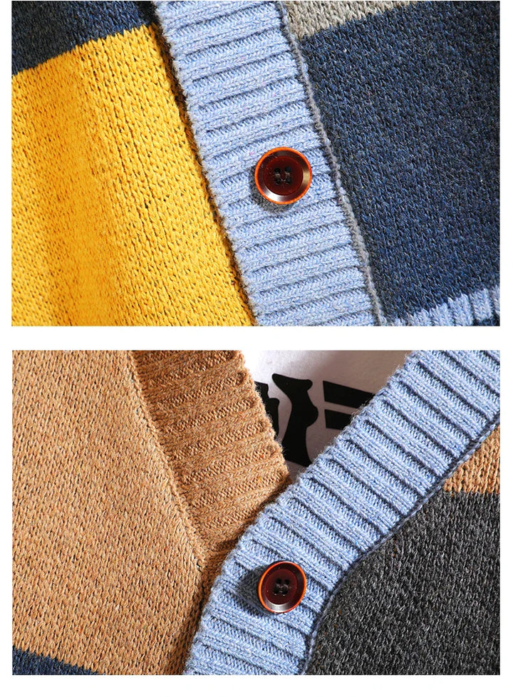 NORDIC PATCHWORK CARDIGAN