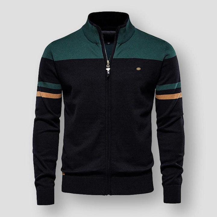 Atlas Retro Striped Bomber Jacket | Ponty