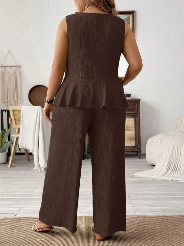KAMILLE™ – Lightweight Summer Casual Two-Piece Outfit