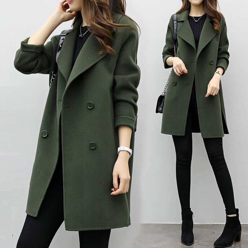 Women's elegant long overcoat
