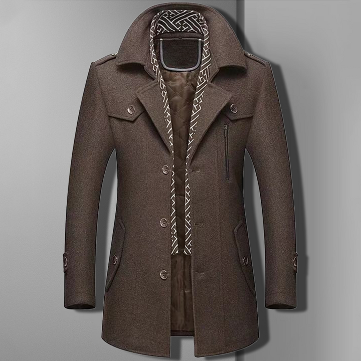 Men's stylish shawl collar coat