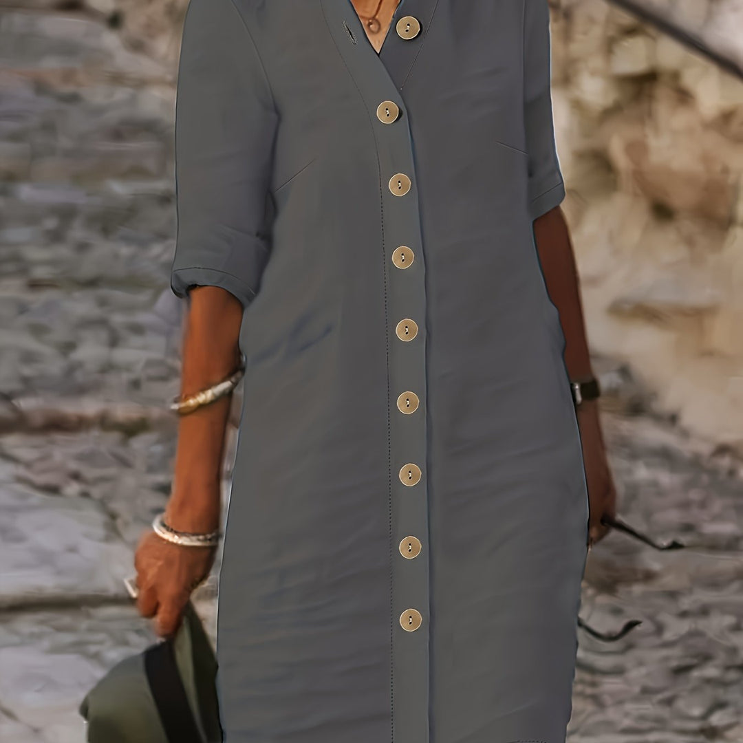 Isabella™ Button-Down Shirt Dress