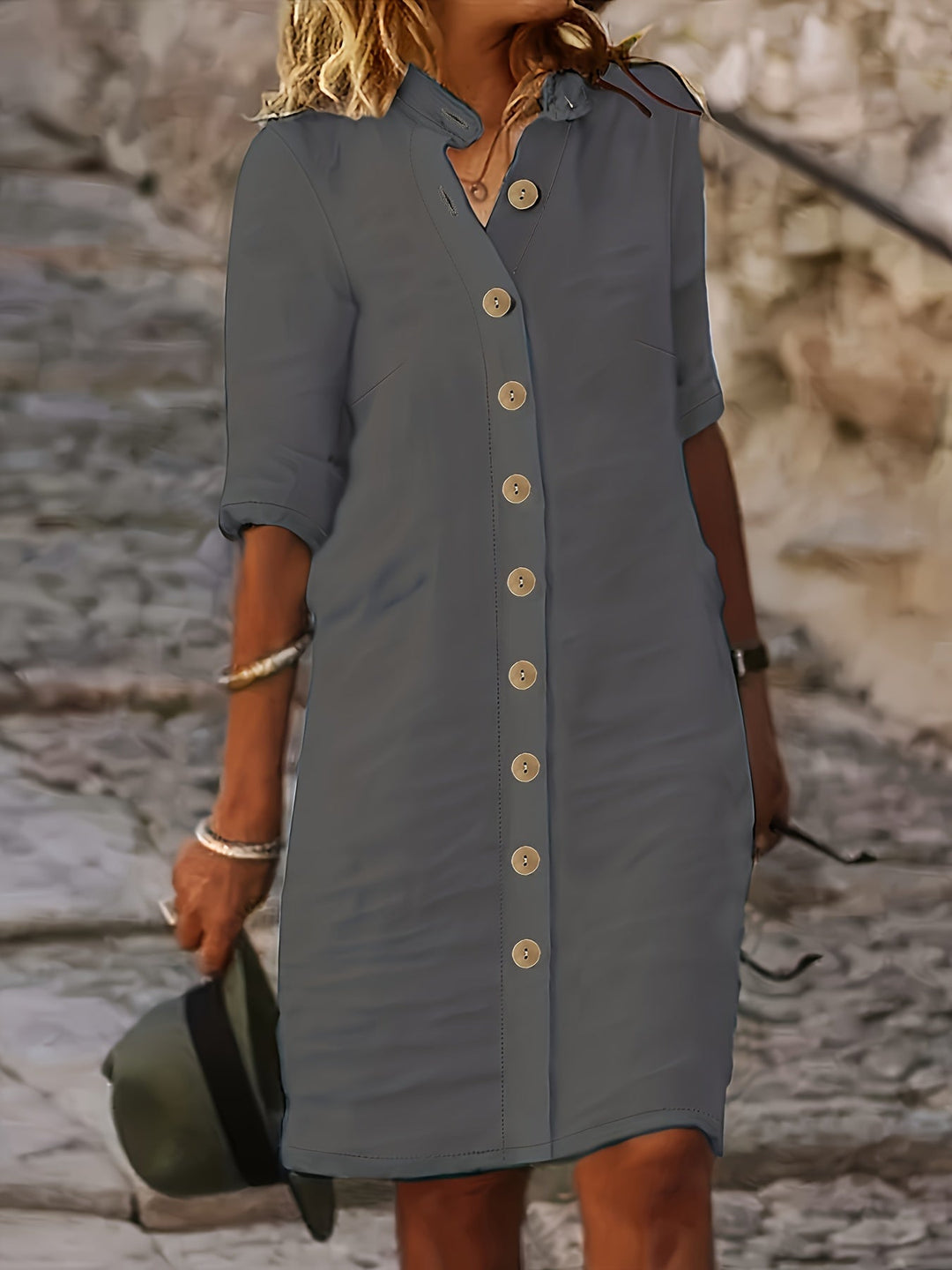 Isabella™ Button-Down Shirt Dress