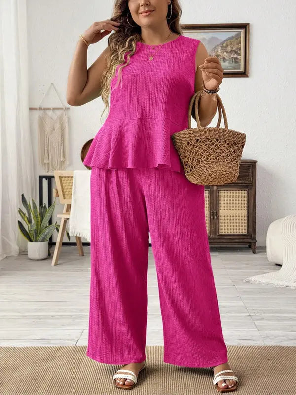 KAMILLE™ – Lightweight Summer Casual Two-Piece Outfit