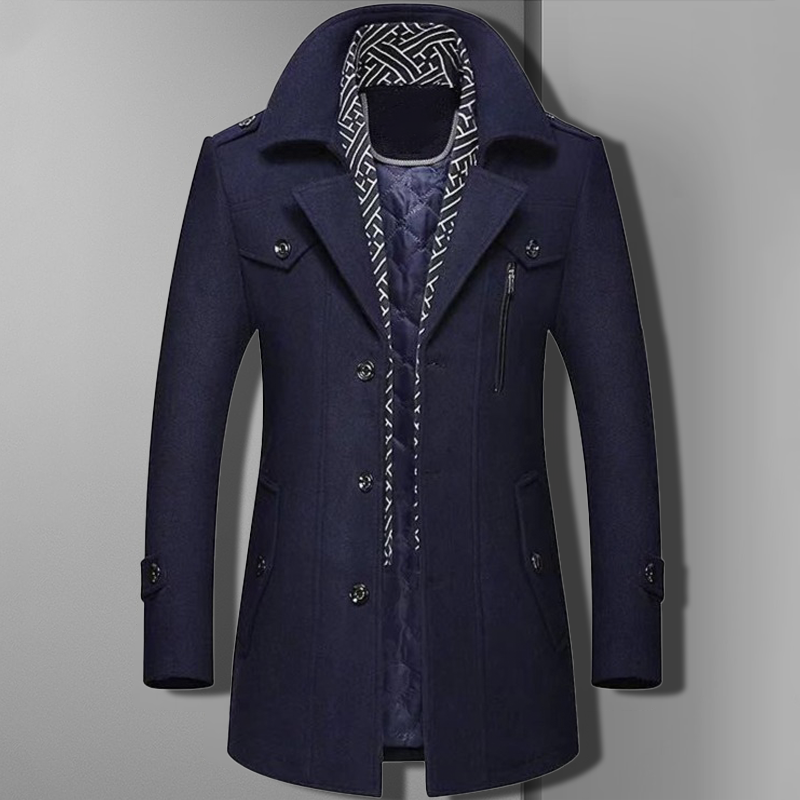 Men's stylish shawl collar coat