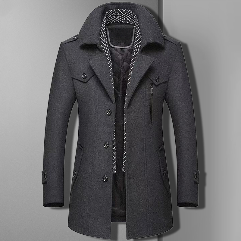 Men's stylish shawl collar coat