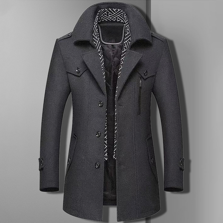 Men's stylish shawl collar coat