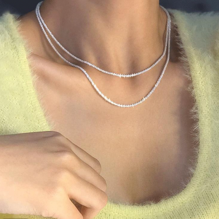 Elegant Silver Necklace For Women