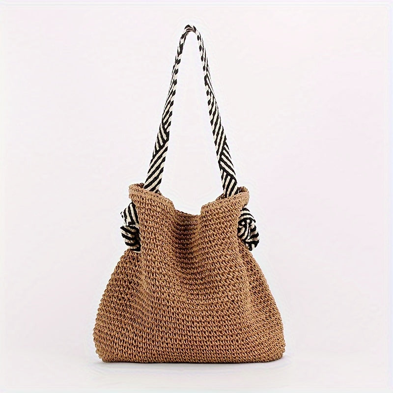 Charlotte™ – Handwoven Boho-Chic Carryall Tote