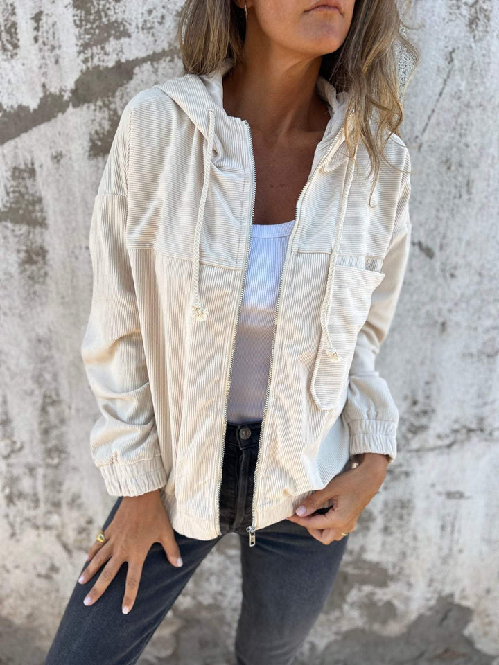 Isabella  Casual jacket with hood and zip