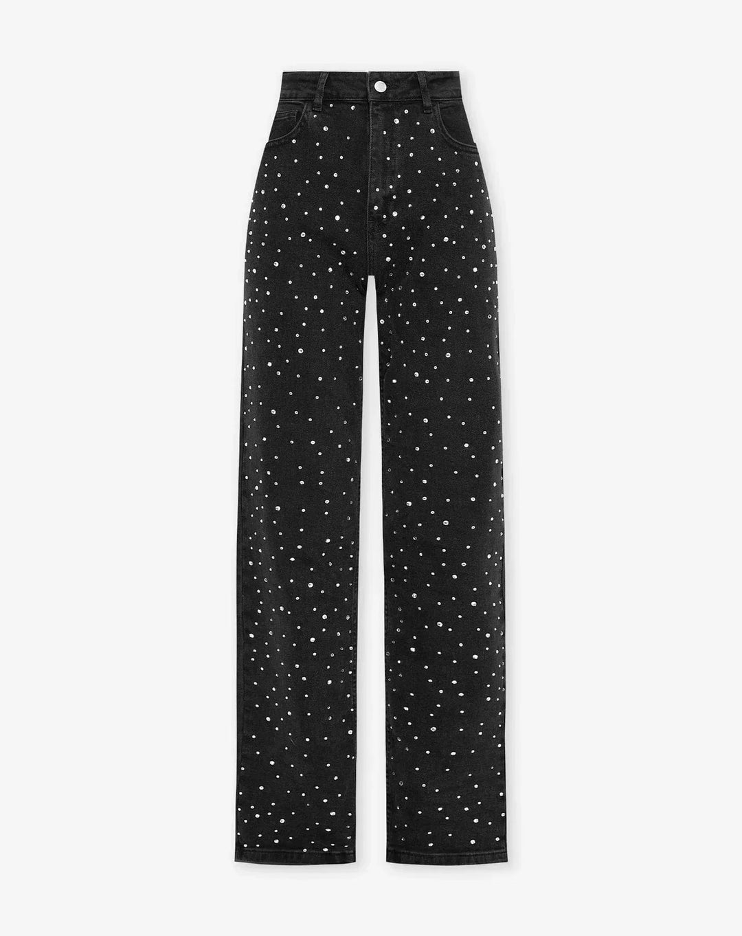 Women's Straight-Leg Jeans - Regular Waist - Embellished Stripe Detail - Classic Fit
