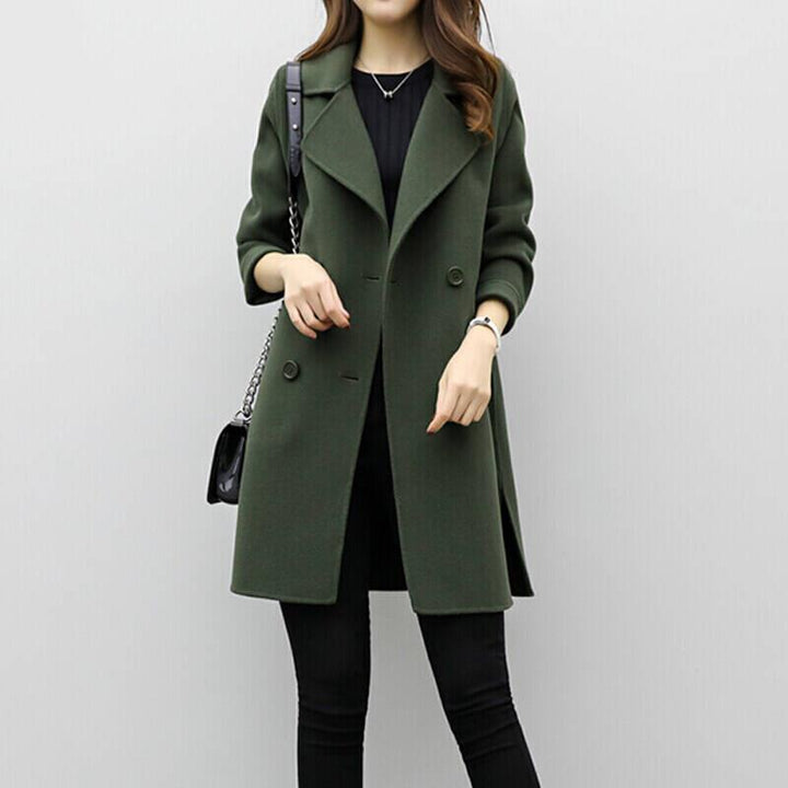 Women's elegant long overcoat