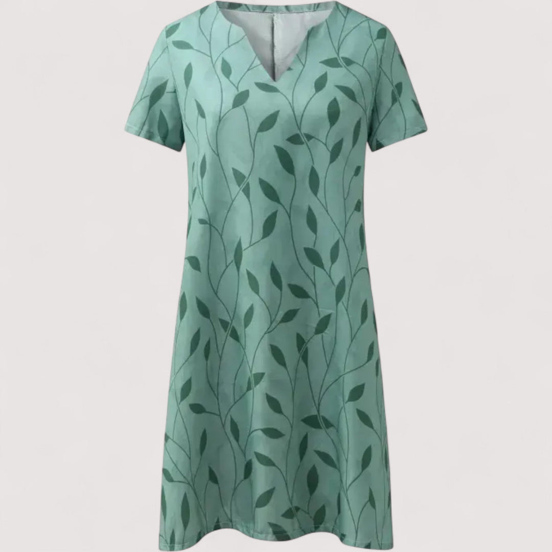 Victoria™ | V-Neck Printed Dress