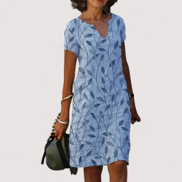 Victoria™ | V-Neck Printed Dress